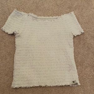 White off the shoulder shirt